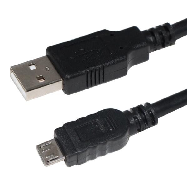 Black USB 2.0 to Micro USB Cable 1m 1.5m Data Transfer Charging
