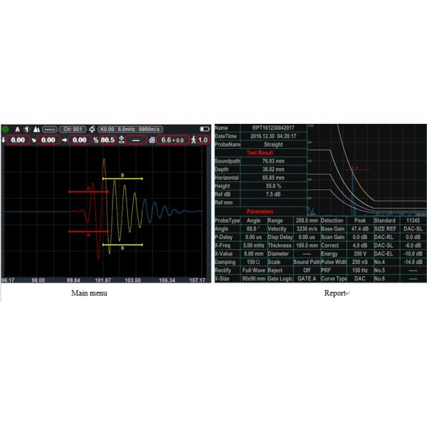 Tfd320PLUS Ultrasonic Flaw Detector / Like Olympus Flaw Detector Dac Avg B Scan Dual 4a