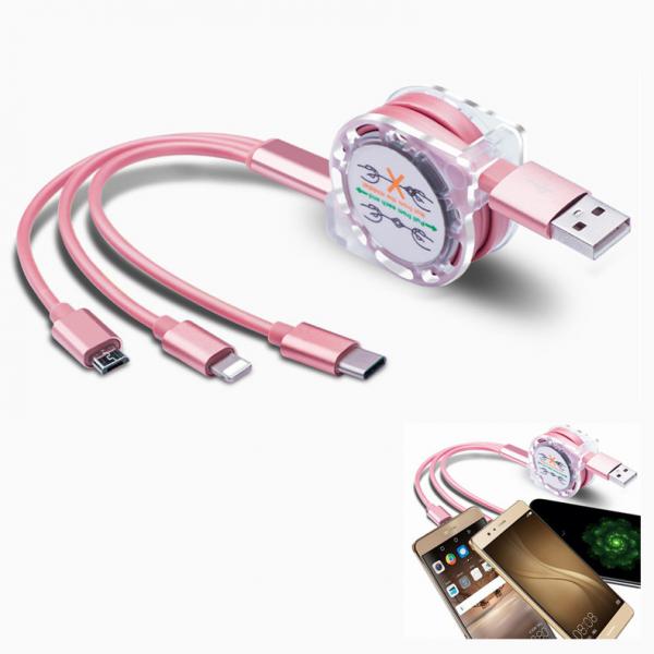 Promotional Multi-functional USB Stretch Cable Logo Customized