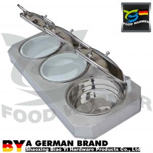 Buy cheap Electric Heating Stainless Steel Chafing Dish Pans 3 In 1 Combo Set SS 304 Material product