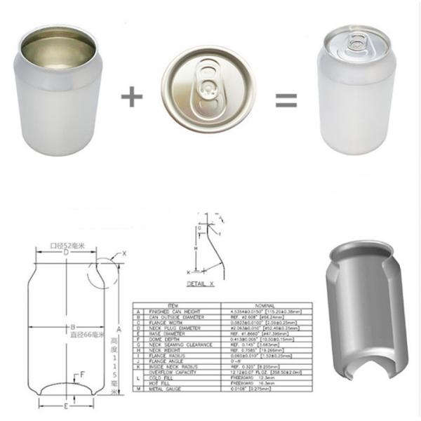 Aluminum Beverage Cans 330 ml Soft Drinks Slim Cans With Easy Open Pull Ring