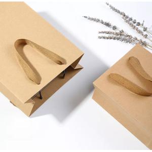 Handbag Kraft Paper Bag / Gift Bag Recyclable Drawstring Handle