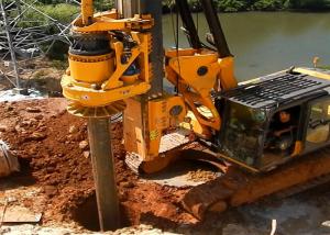 Buy cheap 125KN Crawler Auger Machine For Piling Hydraulic Used Pile Driving Equipment product
