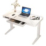 Custom Children White Wooden Marbling Furniture Desk with Electric Height