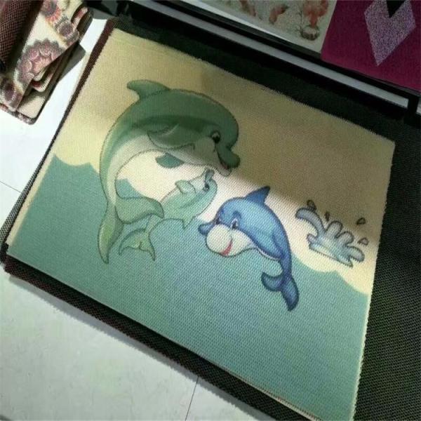 Anti-slip plastic pvc printed door mat