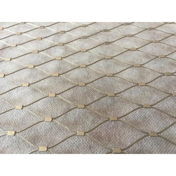 High Grade Flexible AISI316 2.0MM Wire Rope Ferruled Mesh Green Facade Plant Climbing Net