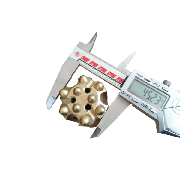 9 Tooth 45mm R28 Threaded Button Bit For High Power Rock Drilling