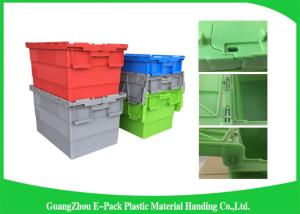 Buy cheap Recyclable Logistic Plastic Attached Lid Containers For Transporting product