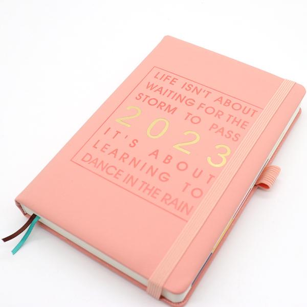 Binding Loose-leaf Leather Journal Hardcover Planner Customizable for School Students