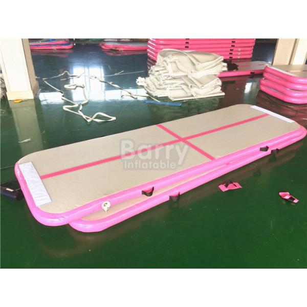 OEM & ODM 3m or 6m Long Pink Inflatable Tumble Track Air Floor Pro For Gym