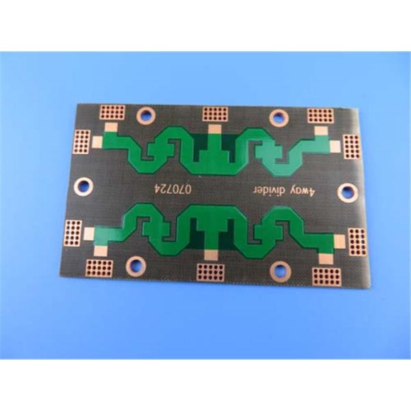 High Frequency PCB On DK2.65 PTFE Double Sided With OSP and Green Mask for Combiners