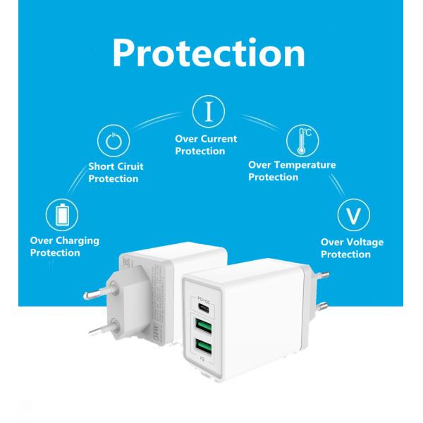 Mini Detachable Plug 30W Universal Wall Charger Adaptor