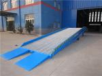Buy cheap Adjustable Loading Dock Ramp Mobile Loading Ramp With Manual Hydraulic Pump product