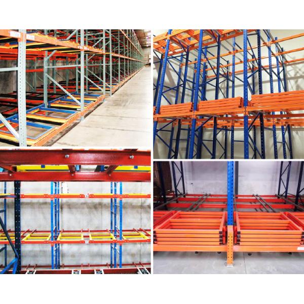 Push Back Pallet Racking High Density Warehouse Storage Racking Push Back Rack