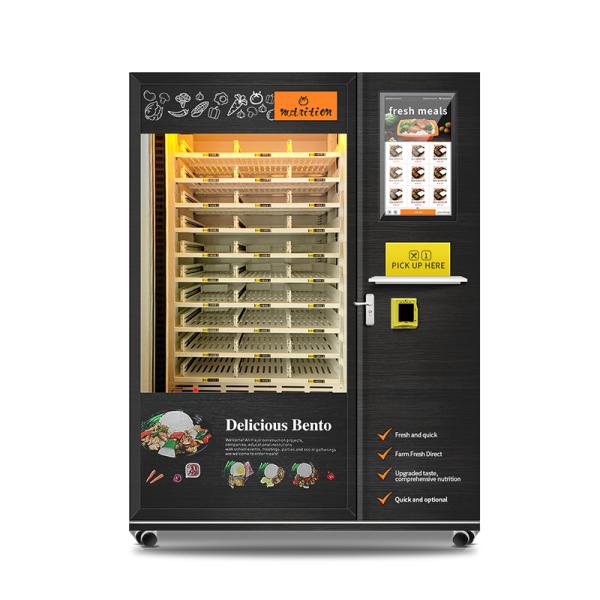 Big Touch Screen Frozen Food Vending Machine Fully Automatic Frozen Food Vending Machine With 45S Quick Heating