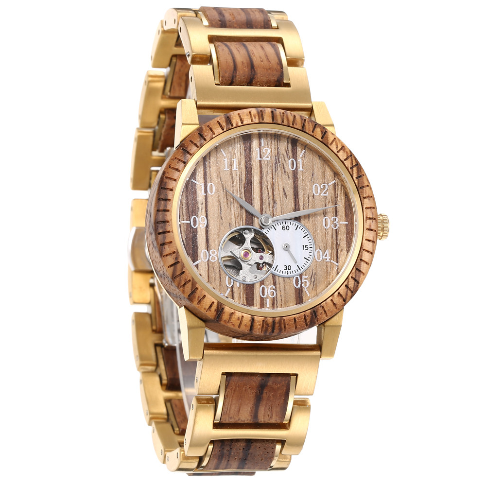 Buy cheap Skeleton Dial Automatic Mens Wrist Watches Mechanical Movement 5ATM Waterproof product