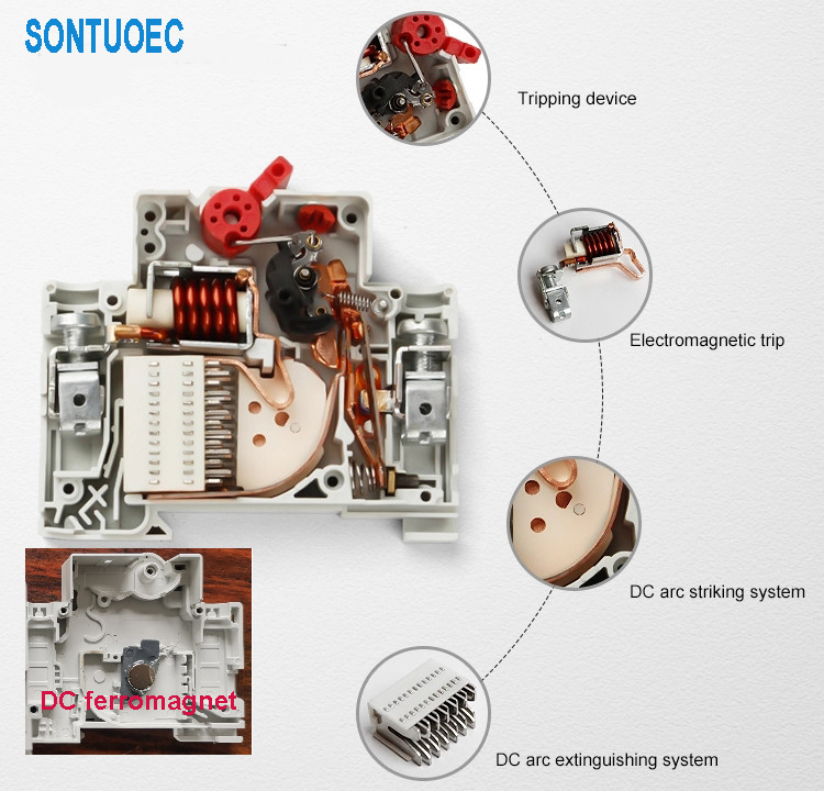 STM11-125 Series ( DC MCB ) DC type Miniature Circuit Breaker 24VDC to 1000VDC 1P to 4P