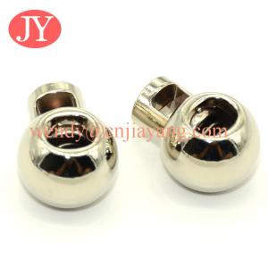China jiayang Wholesale antique brass metal draw cord end lock stopper on sale