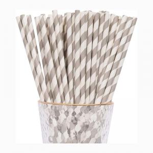 China Paper Wood Compostable Bubble Tea Straws , Disposable Boba Paper Straw on sale