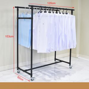 China Stable Structure Clothes Laundry Drying Rack Iron Clothing Rack For Shop on sale