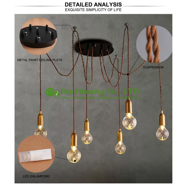 fashional modern chandeliers pendant lights edison bulbs A19 A60high ceiling