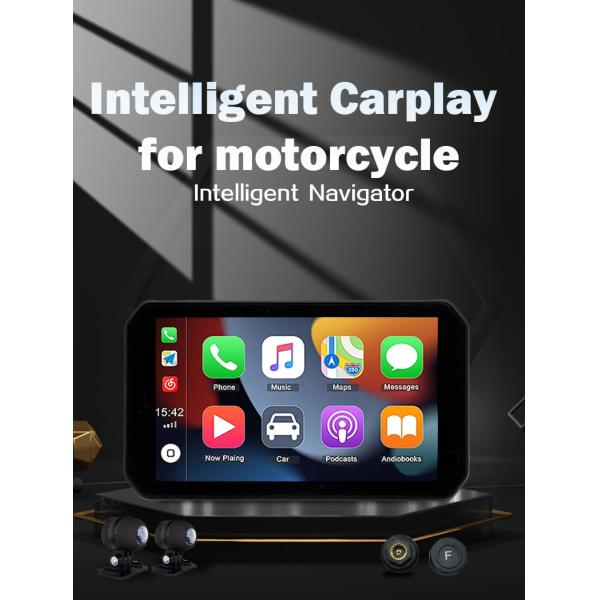 IP67 Waterproof 5 Inch IPS Screen Motorcycle GPS Navigation for CarPlay / Android Auto