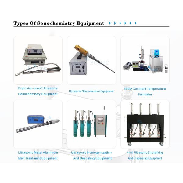 High-frequency sound waves oil with water ultrasonic emulsifier machine