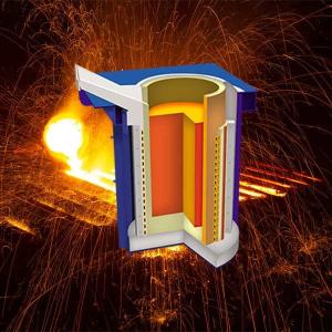 Buy cheap Customized Power Saving Steel Melting Furnace Durable Quick Melting product