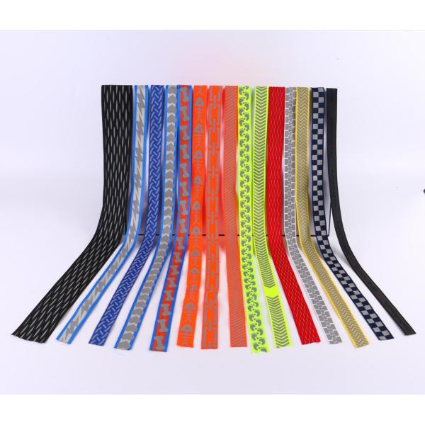 Double Sided Intercolored Reflective Silk Webbing Custom Printed Nylon Belt Webbing Strap