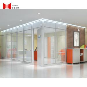 Buy cheap Modern Double Glass Office Partition Walll Collapsible Geling product
