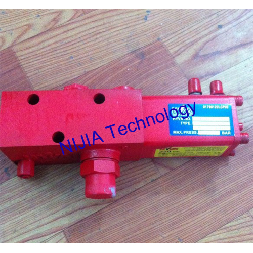 Red Hyva Dump Truck Valve 14767322 Mounted In Line On Oil Tank Single Pressure