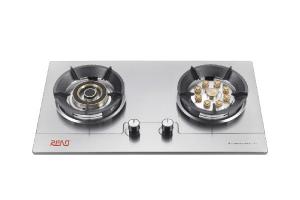 Buy cheap Commercial Gas Hob 2 Burner Gas Stove Stainless Steel Kitchen Household product