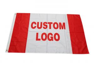 China Digital  Screen Printing Custom Advertising Flags 3X5ft Polyester on sale