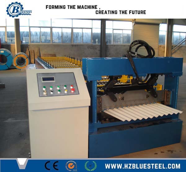 High Stress Metal Corrugated Roll Forming Machine , Corrugated Roofing Sheet Making Machine