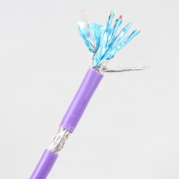 Purple Practical Cat 7 Ethernet Cable Roll , 1000FT Cable Ethernet Cat 7 SFTP