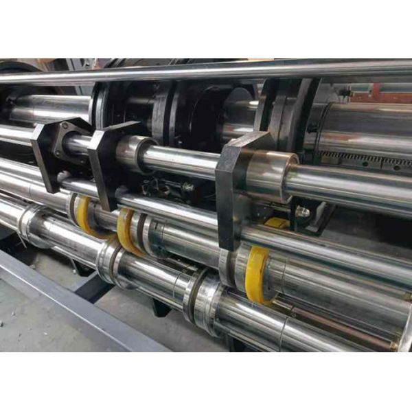 Three Colors Corrugated Box Printing Machine With Slotter Die Cutter