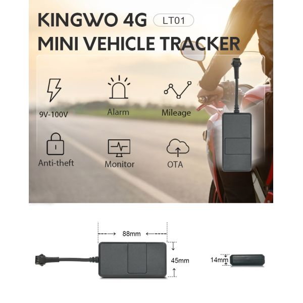 Gprs Mini Smart Tracking System Motorcycle GPS Tracker Mileage Calculation