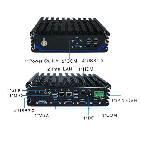Industrial Mini PC IBOX-601 Plus With Intel Core I5 7200U Processor 01