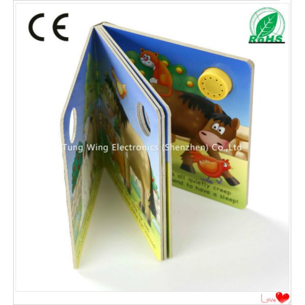 Personalised 37mm Round Small Sound Module For Baby button sound book