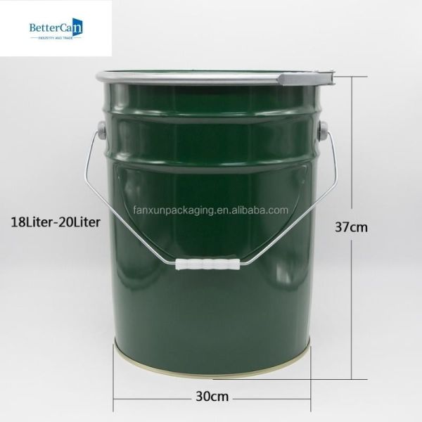 Empty 25 Litre Paint Bucket White Welding Coating Protection