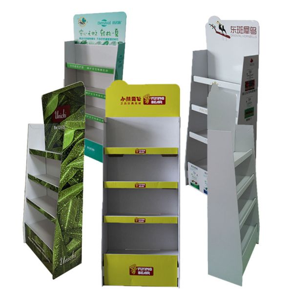 Custom Display Box Cardboard Point Display With Metal Hanger Hook