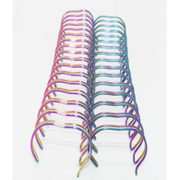 Electroplated Metal Double Wire Loop For Binding Notebook