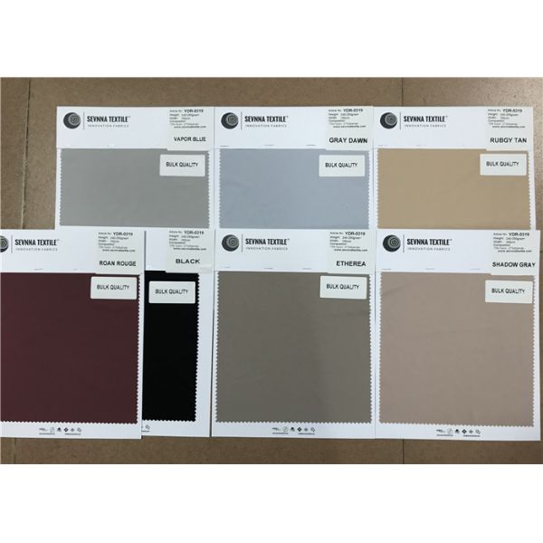 Plain Colours Eco Friendly Swimwear Fabric Two Way Elastic Circular Knit