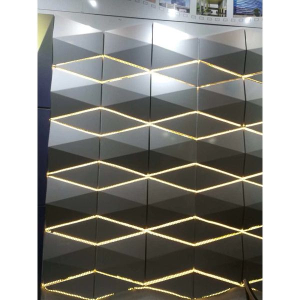 Fireproof Safe 3D shape Aluminum Plastic Laminate Sheet , Aluminum Wall Panels Exterior
