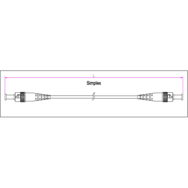 Customized ST-ST Patch cord LSZH Outer Sheath
