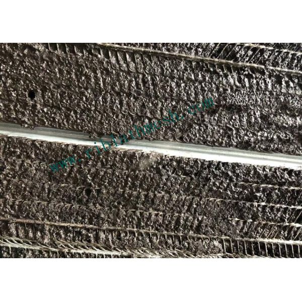 8*12mm Hole Size Galvanized Rib Lath Mesh 600mm Width 2-3m Length