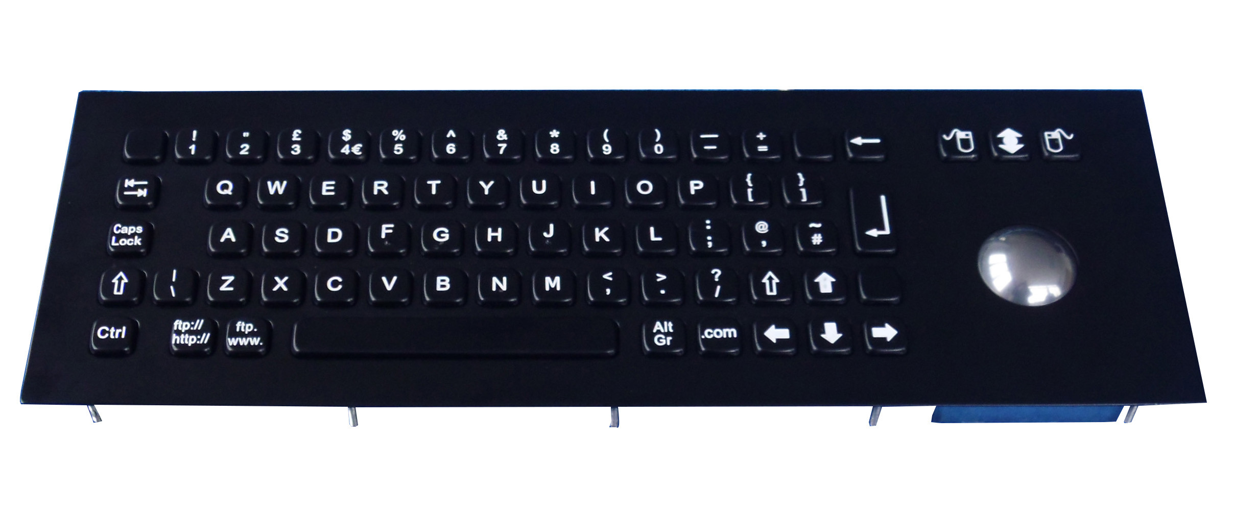 Buy cheap Black Embedded Waterproof Wire Keyboard 1.5mm Thickness Front Plate product