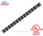 IEC 60320 C13 C14 PDU POWER STRIP Smart 13 Outlet Power Strip Bar For Network