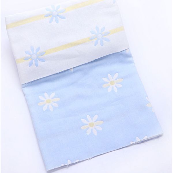 Infants Blanket Cover Jacquard Cotton Fabric 170gsm No Fluorescent Agent