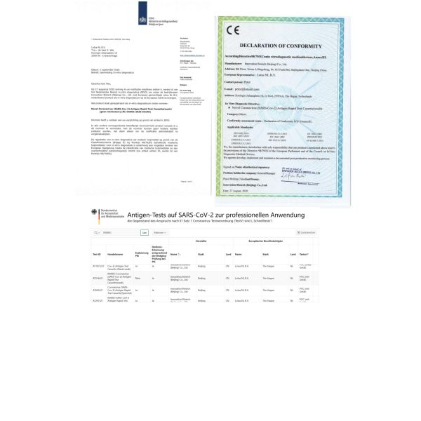 95.6% Sensitivity Antigen H Pylori Rapid Test Kit Card Format